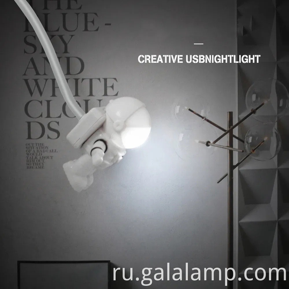 USB -космонавт, светодиодный свет астронавт, творческая книга Night Light Light Light